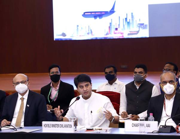 Jyotiraditya Scindia calls for cooperation and support of States and UTs in strengthening the Civil Aviation sector