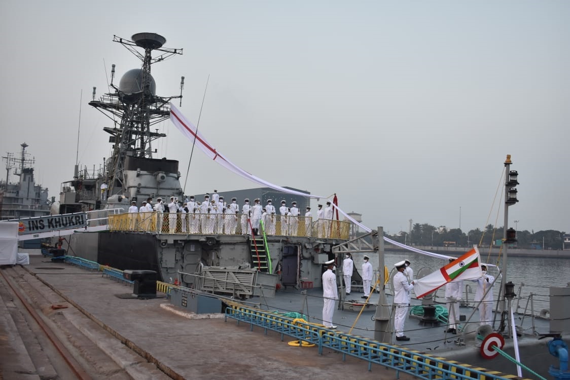 INS KHUKRI DECOMMISSIONED AFTER 32 YEARS OF GLORIOUS SERVICE TO THE NATION