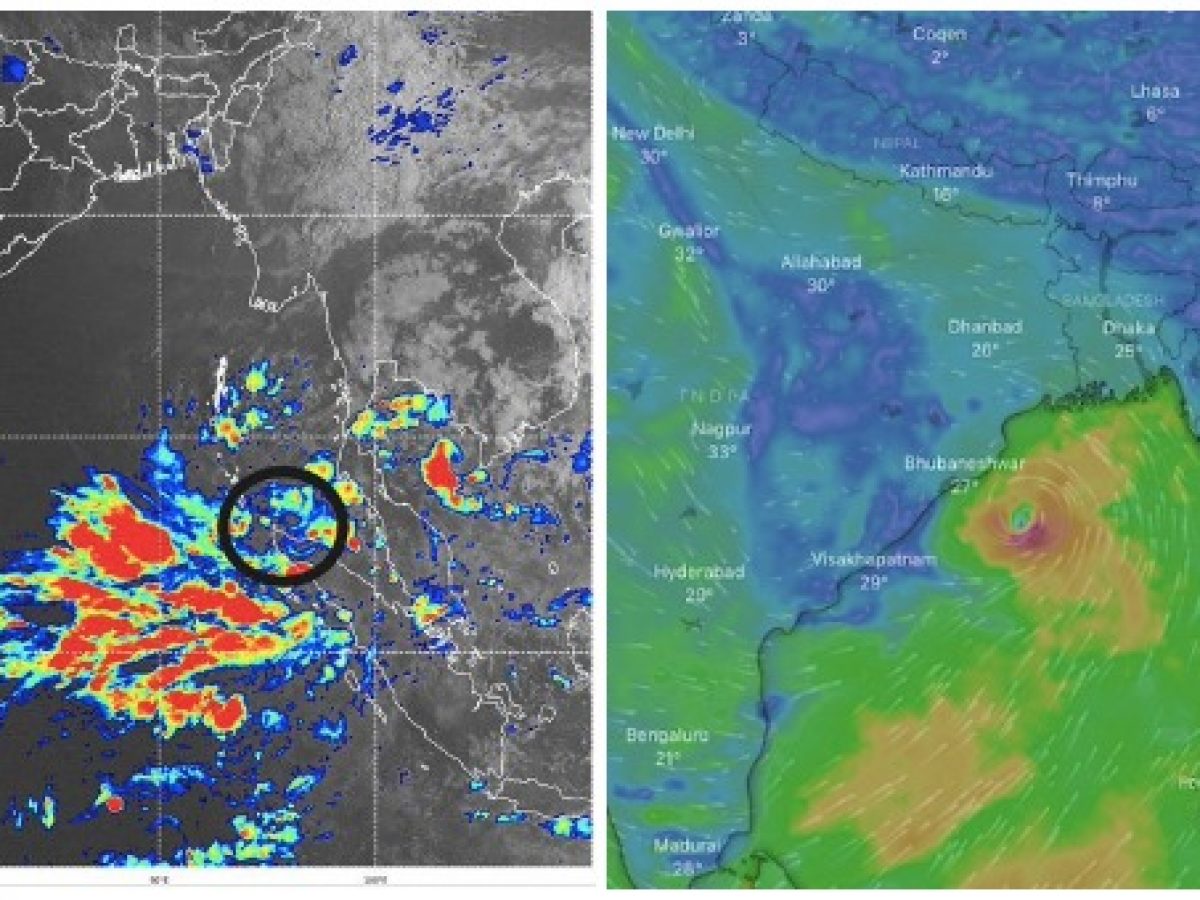 Low pressure likely over top of bay of Bengal