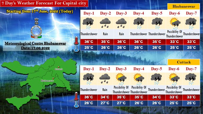 State Capital gets its first monsoon shower