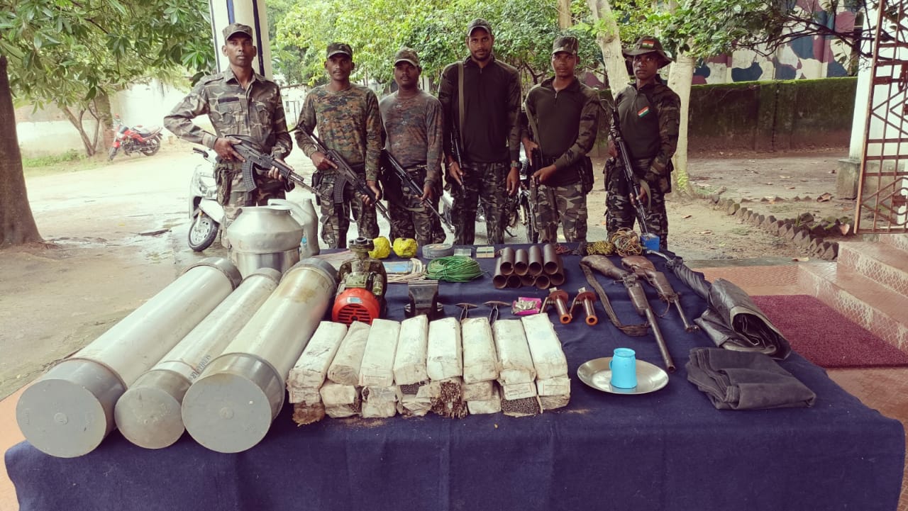 Huge Cache Of Weapons, Materials Of Maoists Unearthed In Malkangiri