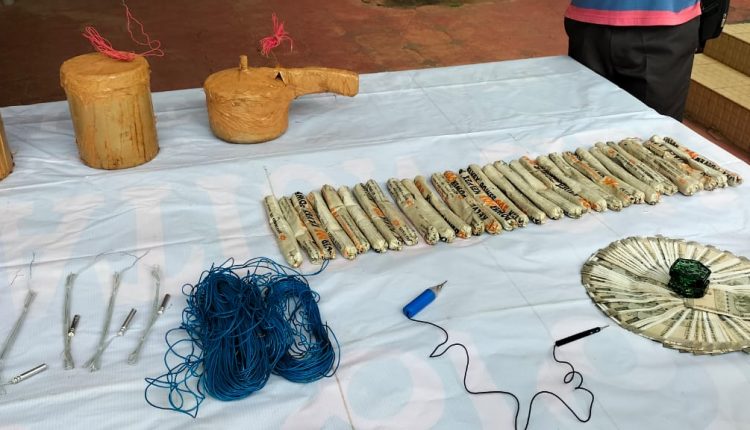 Explosives, Maoist items recovered in Odisha