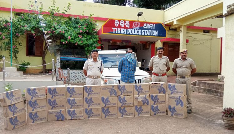 360 foreign liquor seized, Bolero driver arrested in Rayagada