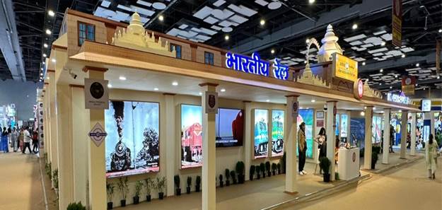 Ministry of Railways showcasing its achievements and progress at IITF pavilion