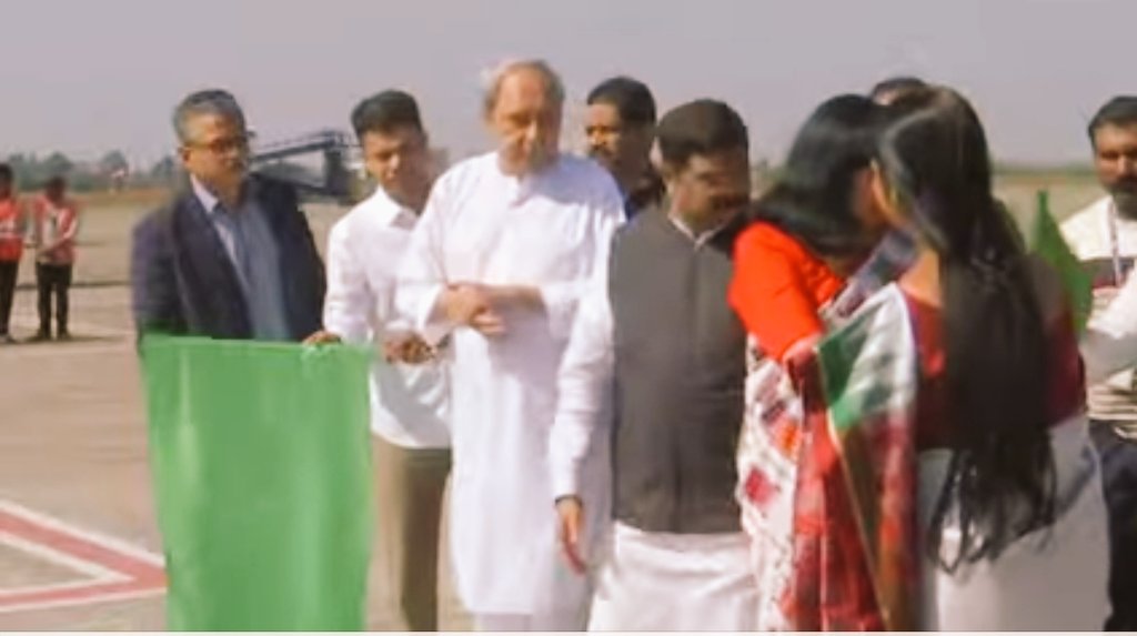 CM Naveen Flags Off First Flight From Bhubaneswar To Rourkela