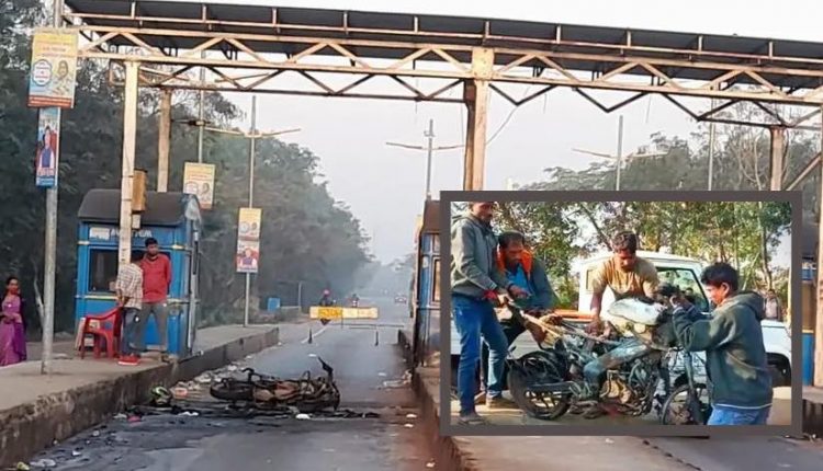 Bike hits oil tanker on Cuttack outskirts; 2 burnt alive