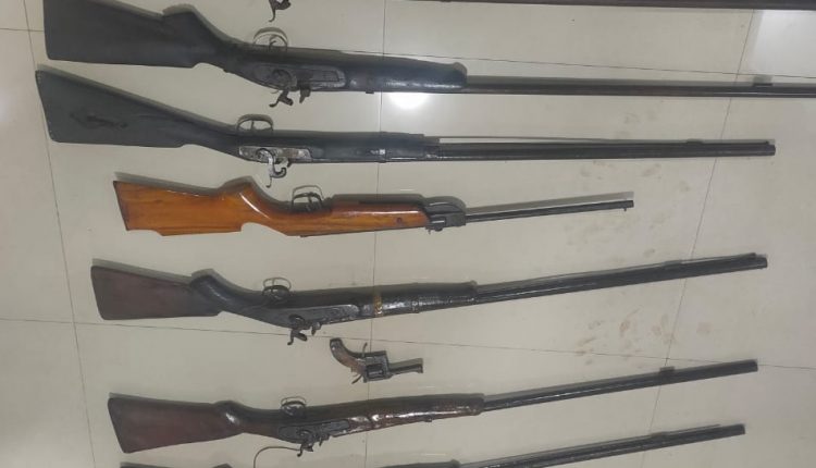 STF raid in Odisha's Dhenkanal, 9 country-made guns seized, 2 held