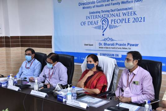 Dr. Bharati Pravin Pawar presides over the International Week of Deaf People 2021