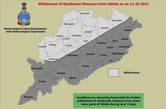Southwest Monsoon Withdraws From Major Places In Odisha
