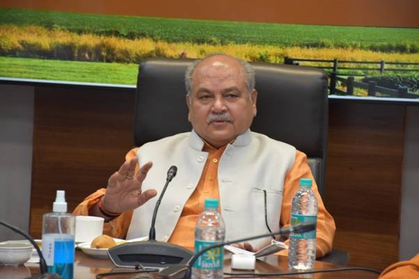 Narendra Singh Tomar inspects and reviews cleanliness at Krishi Bhawan, New Delhi