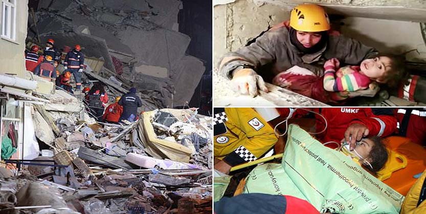 ତୁର୍କୀ ଭୂମିକମ୍ପ : ୬୫ ଘଣ୍ଟା ପରେ ୩ ବର୍ଷର ବାଳିକା ଉଦ୍ଧାର