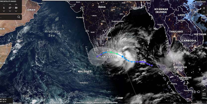 ଦକ୍ଷିଣରେ ଆଉ ଏକ ବାତ୍ୟା ‘ବୁରେଭି’, ତାମିଲନାଡୁ, କେରଳରେ ହାଇ ଆଲର୍ଟ