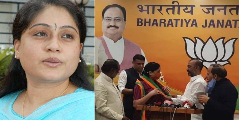 ବିଜେପିରେ ସାମିଲ୍ ହେଲେ ବିଜୟା ଶାନ୍ତି