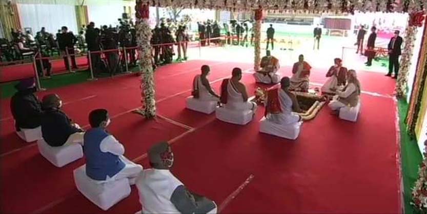 ସଂସଦ ଭବନର ଭୂମିପୂଜା କଲେ ମୋଦୀ