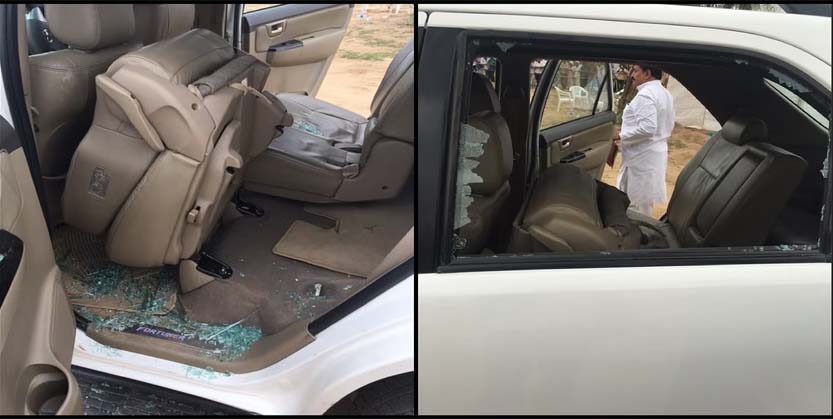 ସମ୍ବିତ ପାତ୍ରଙ୍କ କାର ଉପରକୁ ଆକ୍ରମଣ