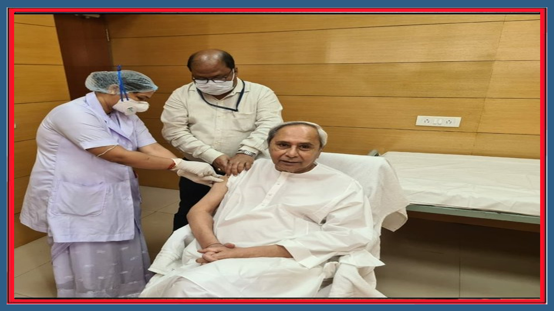 କରୋନା ଟିକା ନେଲେ ମୁଖ୍ୟମନ୍ତ୍ରୀ ନବୀନ ପଟ୍ଟନାୟକ