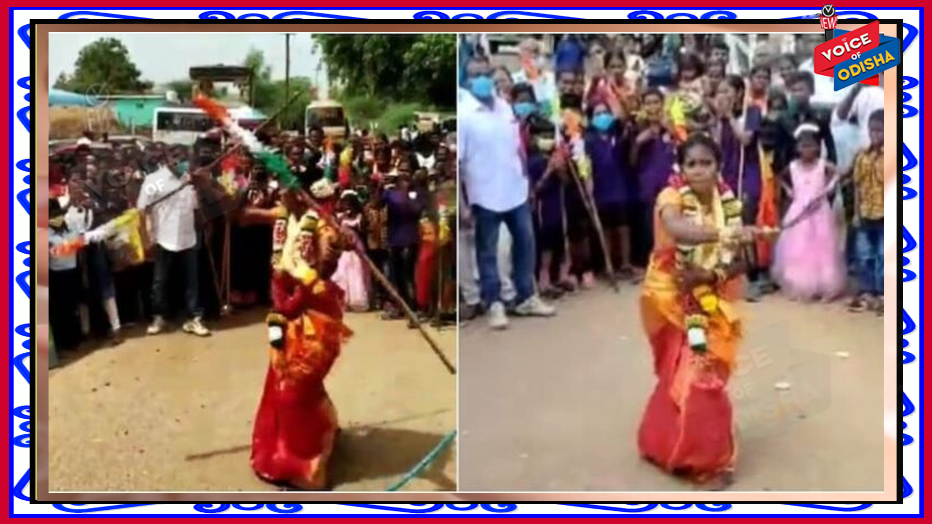 ଅତିଥିମାନଙ୍କୁ ମନୋରଞ୍ଜନ ଯୋଗାଇବା ପାଇଁ ନିଜ ବିବାହରେ ନିଆରା ଅସ୍ତ୍ରକଳା ପ୍ରଦର୍ଶନ କରି ଚର୍ଚ୍ଚାରେ କନ୍ୟା