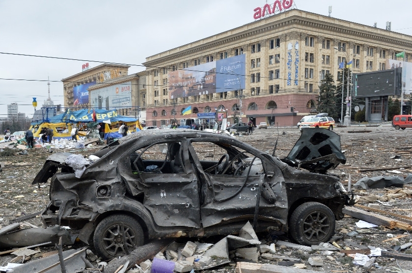 ଋଷ ମିଜାଇଲ ମାଡ଼ରେ ପୋଲିସ ବିଲ୍ଡିଂ ଭୁଶୁଡ଼ିଲା 