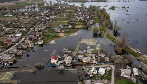 ରୁଷୀୟ ସେନାକୁ ବାଧା ଦେବାକୁ କୃତ୍ରିମ ବନ୍ୟା