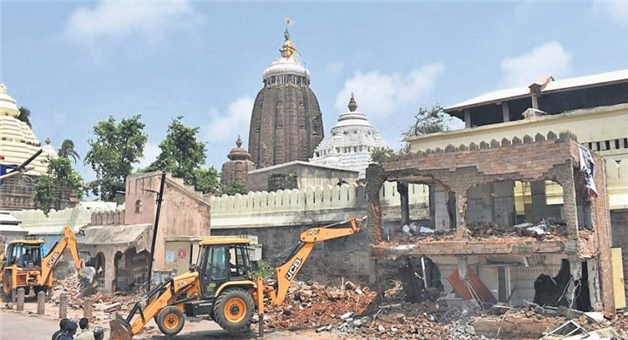 ପୁଣି ଥରେ ଶ୍ରୀମନ୍ଦିର ନିକଟରୁ ଉଚ୍ଛେଦ ଆରମ୍ଭ