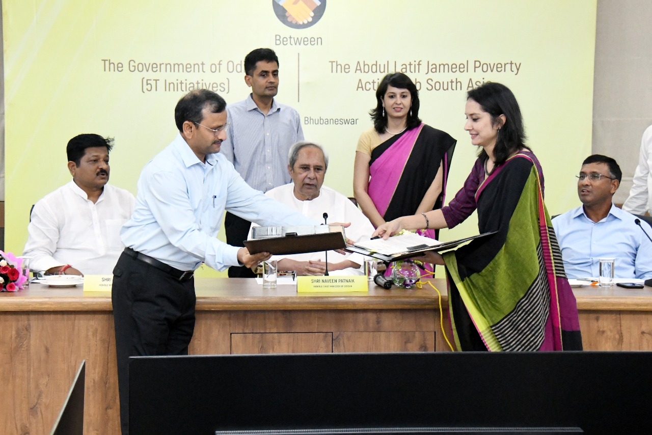 J-PAL ସହ ରାଜ୍ୟ ସରକାରଙ୍କ ବୁଝାମଣା