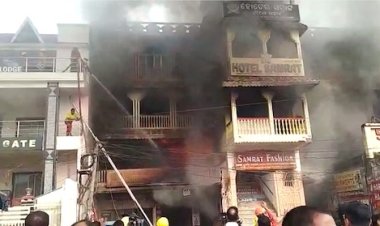 12 hours on, fire personnel yet to bring Puri market complex fire under control