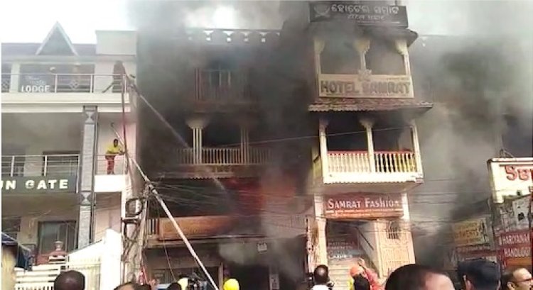 12 hours on, fire personnel yet to bring Puri market complex fire under control