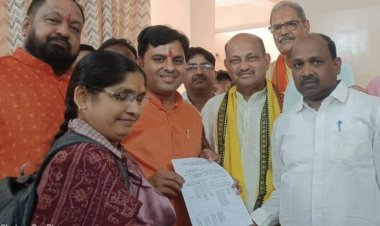 BJP candidate Tankadhar Tripathy files nomination