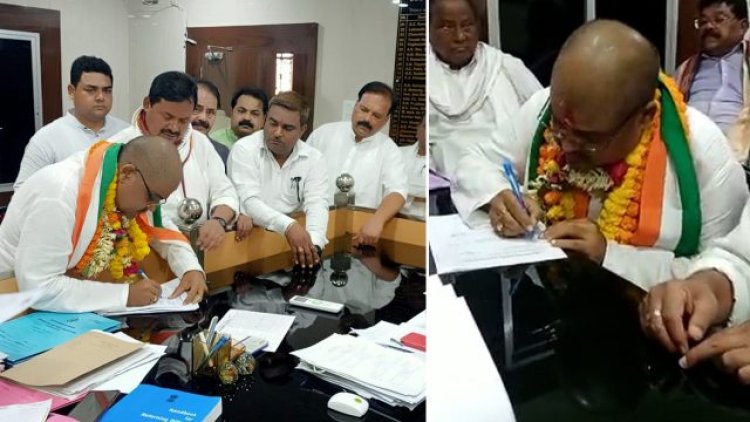 Congress Candidate Tarun Pandey Files Nomination