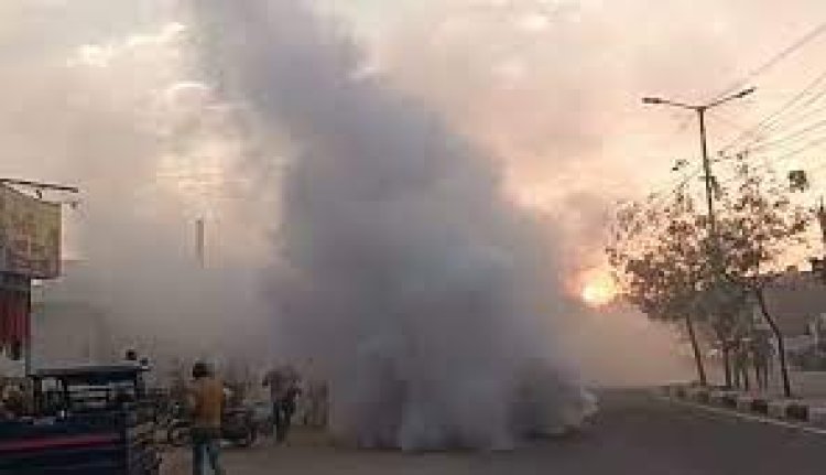 ସିଏନଜି ସିଲିଣ୍ଡର ଲିକ୍, ଅଞ୍ଚଳ ଧୂଆଁମୟ