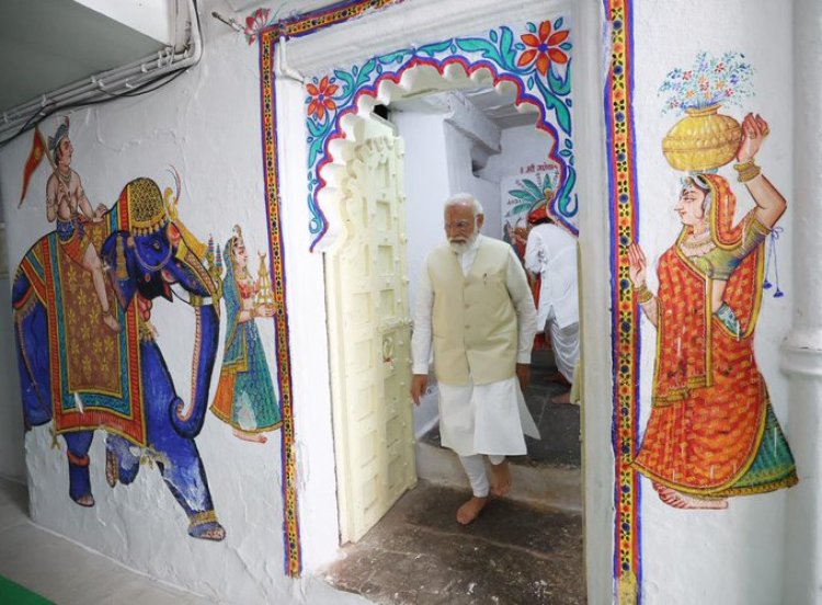 PM performs darshan and pooja at Shrinathji Temple in Nathdwara, Rajasthan
