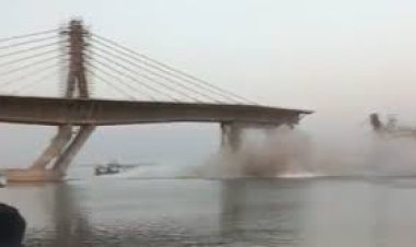 ଭୁଷୁଡିଲା ଗଙ୍ଗା ଉପରେ ଥିବା ନିର୍ମାଣଧୀନ ବ୍ରିଜ