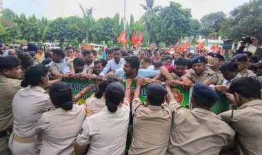 BJP workers gherao Tata Power office in Bhubaneswar