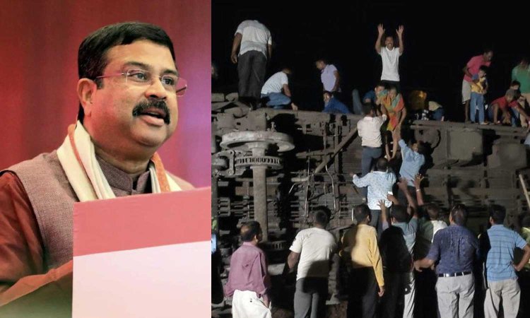 ଟ୍ରେନ ଦୁର୍ଘଟଣା; ଆହତମାନଙ୍କୁ ଭେଟିଲେ ଧର୍ମେନ୍ଦ୍ର ପ୍ରଧାନ