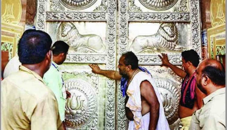 Silver Cladding Of Singhadwara Completed Before Lords’ Niladri Bije In Puri