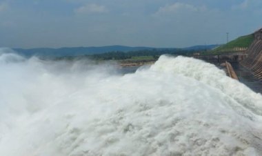 Hirakud Dam opens three more sluice gates