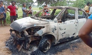 Miscreants loot man, burn down his at gunpoint car in Cuttack