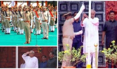 CM Naveen Patnaik Hoists National Flag, Urges People To Work Unitedly To Transform Odisha