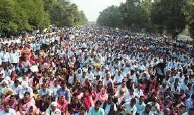 ଅଧିକାର ପାଇଁ ରାଜରାସ୍ତାରେ ଶିକ୍ଷକ