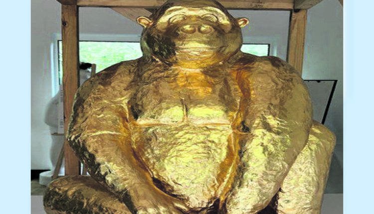 ୪୫ କିଲୋଗ୍ରାମର ଚକୋଲେଟ୍‌ ଗରିଲା ନିର୍ମାଣ