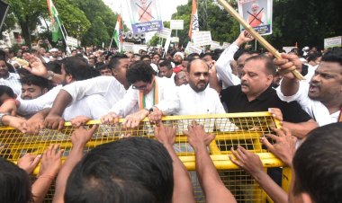 କଂଗ୍ରେସର ବିଶାଳ ଗଣ ବିକ୍ଷୋଭ ଓ ଇ.ଡି. ଅଫିସ ଘେରାଉ