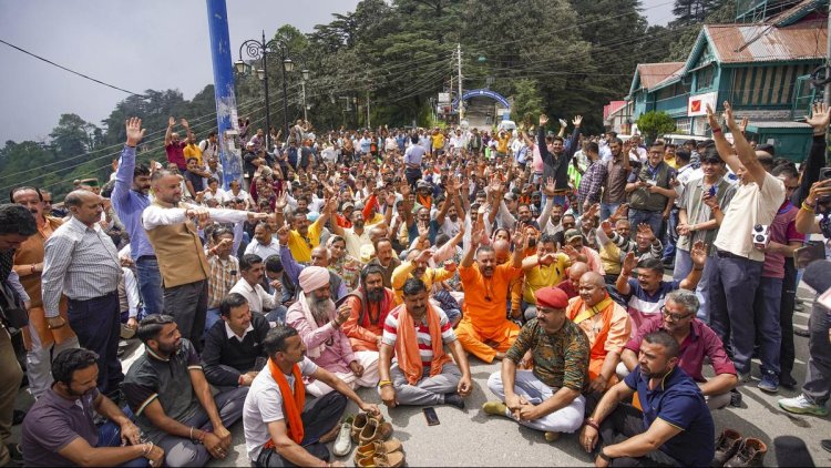 Protest in Shimla Turns Violent as Locals and Police Clash over 'Illegal' Mosque Construction.