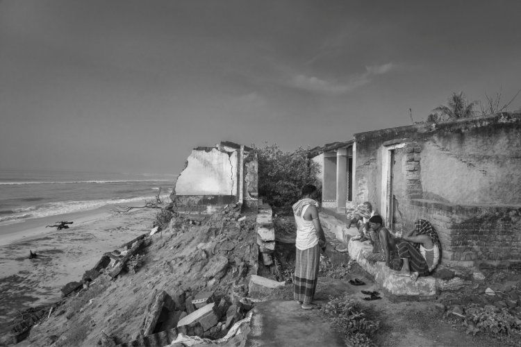 Coastal villages in Ganjam are increasingly threatened by rising sea levels.